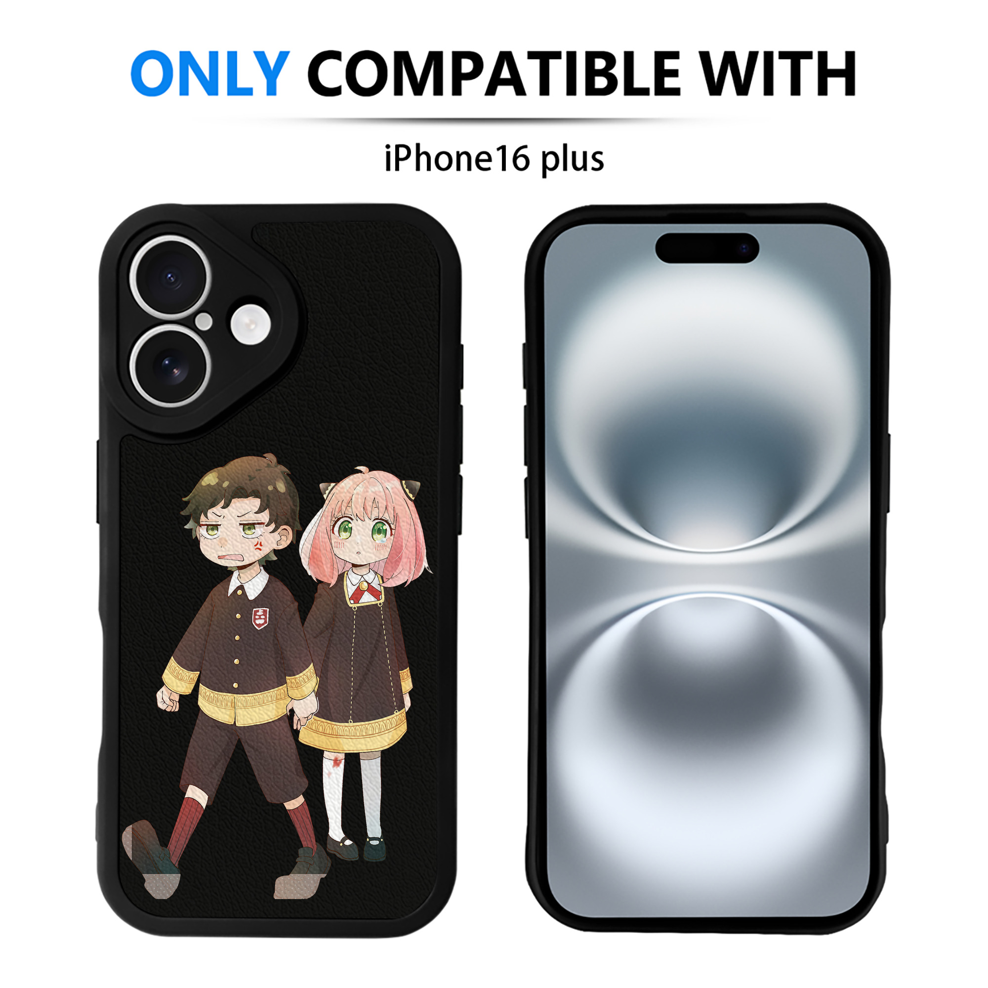 （画像用） SPY×FAMILY间谍家家酒 【iPhone 16シリーズ対応】シリコンスマホケース（レザー調） 材質：シリコン